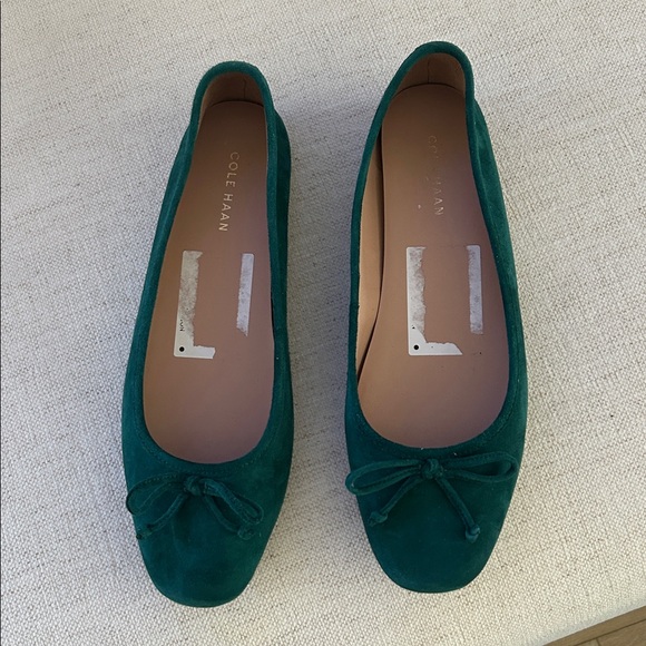 Cole Haan Shoes - Cole Haan Yara Soft Ballet, Rainforest Suede Green, Size 9, NWT No box